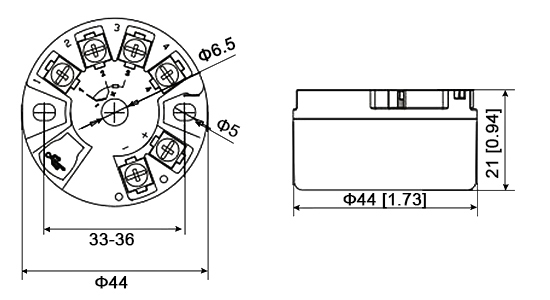 Smart temperature transmitter dimension