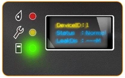 Smart water leak sensor normal status display