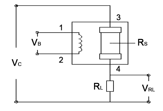 Smoke gas sensor basic circuit