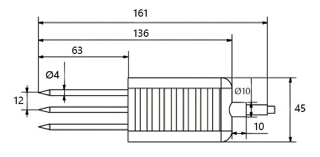 Soil ec sensor dimension