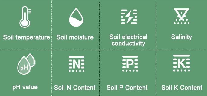 Soil moisture temperature sensor feature