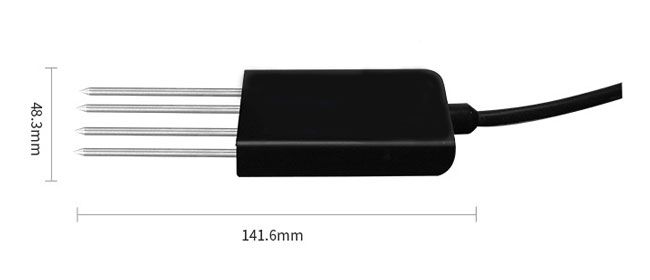 Soil moisture temperature sensor dimension