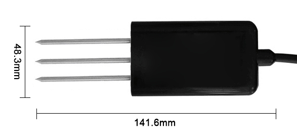 Soil moisture temperature sensor dimension