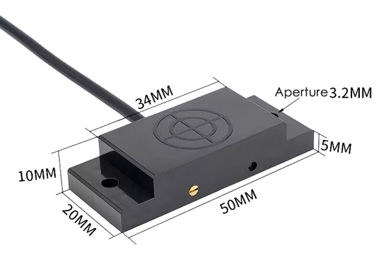 Square capacitive proximity sensor dimension