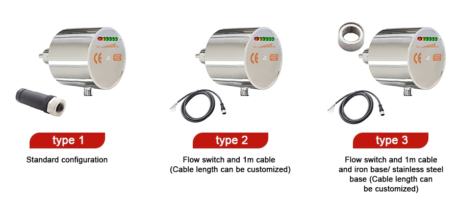 Stainless steel flow switch types select