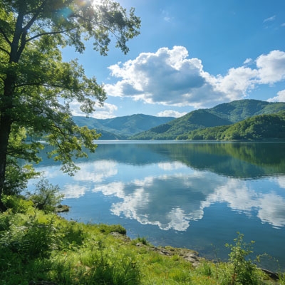 Submersible hydrostatic level sensor for lake and reservoir