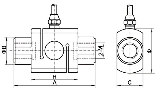 Tension compression load cell dimension