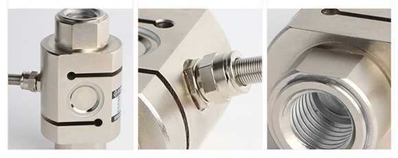 Tension compression load cell feature