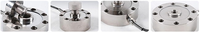 Tension compression load cell spoke type feature