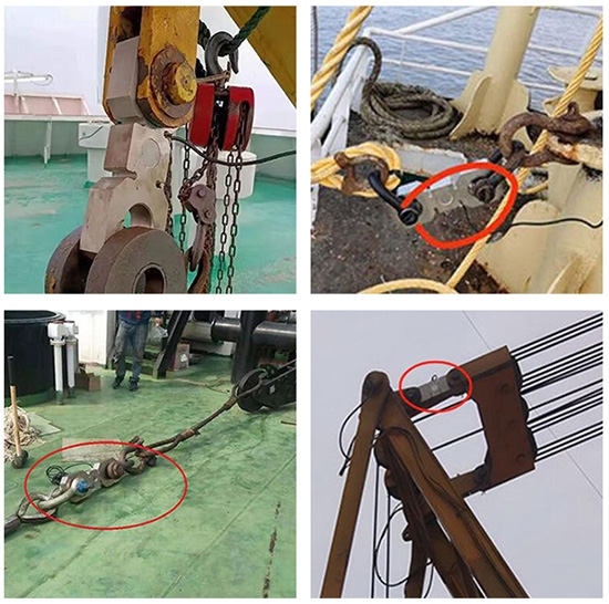 Tension load cell for crane case