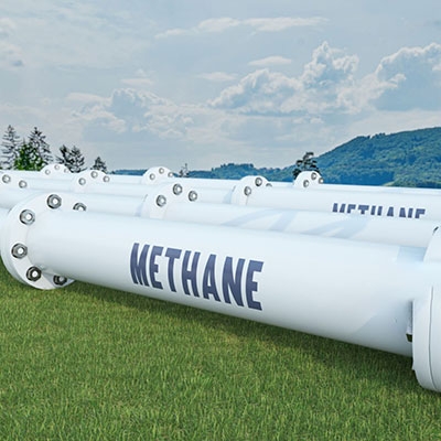 Thermal conductivity gas sensor of methane