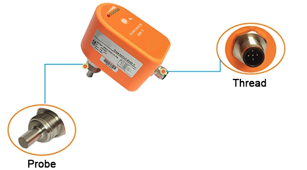 Thermal flow switch detail