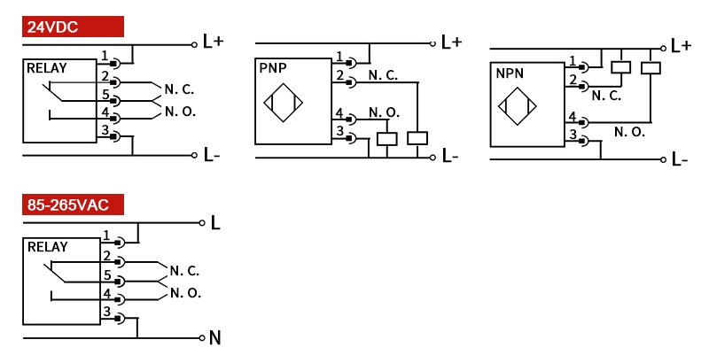 Thermal flow switch wiring diagram