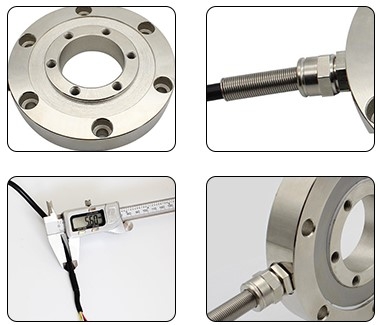 Through hole load cell feature