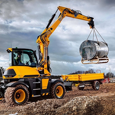 Tilt sensor for construction vehicle