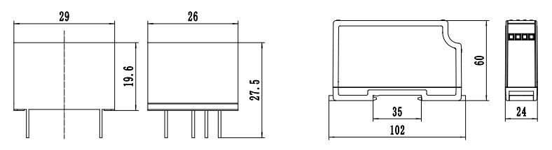True RMS current sensor size