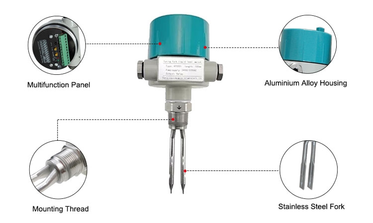Tuning fork level switch details