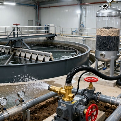 Tuning fork level switch for wastewater treatment