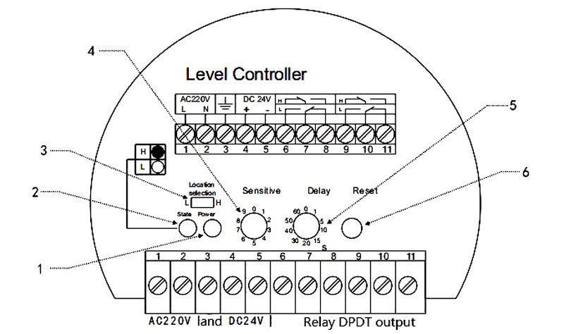 Tuning fork level switch wiring diagram
