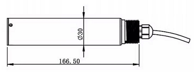 Turbidity sensor probe dimension