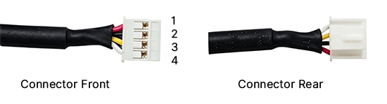 Ultrasonic object detection sensor connector wiring diagram.