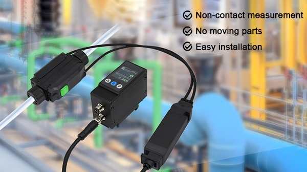 Ultrasonic water flow sensor feature