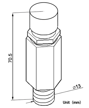 Ultraviolet sensor for water treatment size