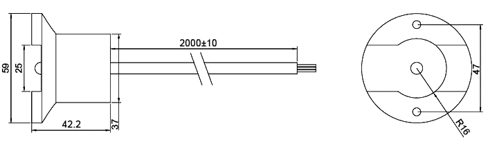 Underground water leak sensor size