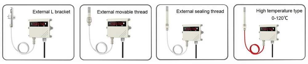 Wall mounted temperature and humidity sensor feature