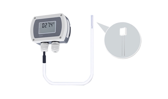 Wall temperature sensor detail