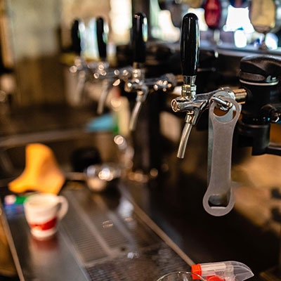 Water flow sensor for beer dispenser