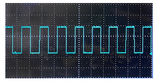 Water flow sensor output waveform diagram
