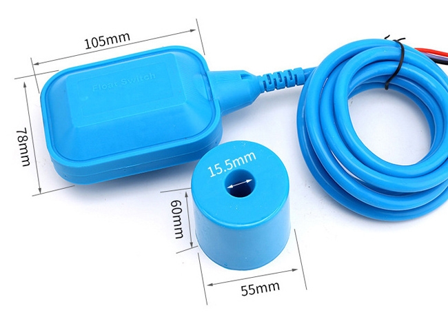 Water level float switch dimension