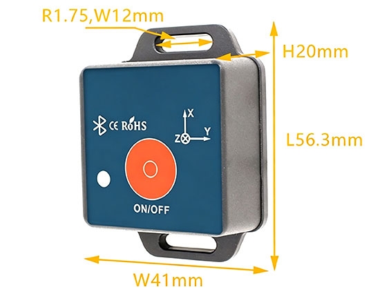 wearable imu sensor dimensions