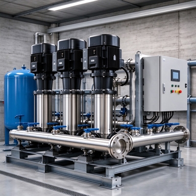 Well tank pressure switch for booster pumps