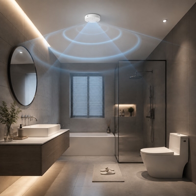 WiFi human presence sensor used for bathroom occupancy detection