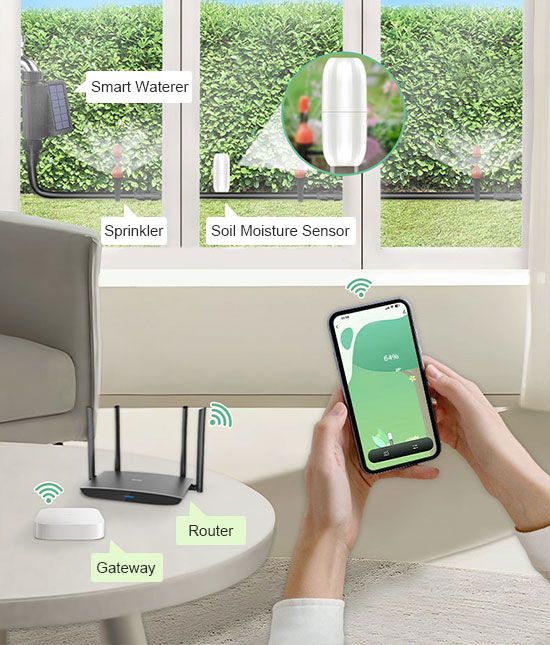 WiFi soil moisture sensor monitoring system