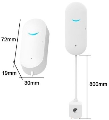 Wifi water leak sensor size