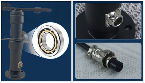 Wind speed and direction sensor feature