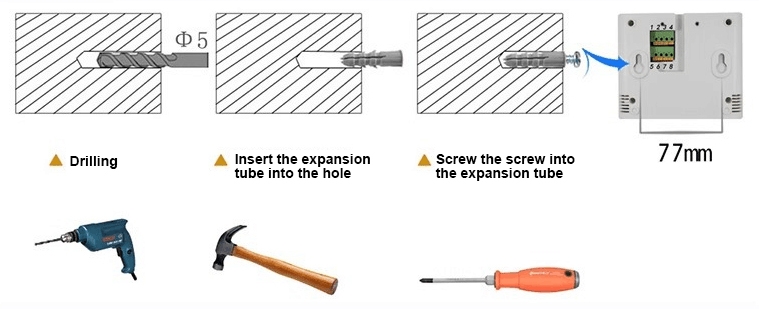 Wireless temp and humidity sensor installation