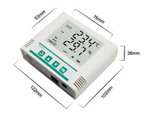 Wireless temp and humidity sensor size