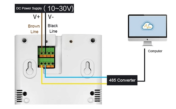 Wireless temp and humidity sensor wiring