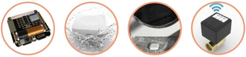 Wireless water leak sensor feature