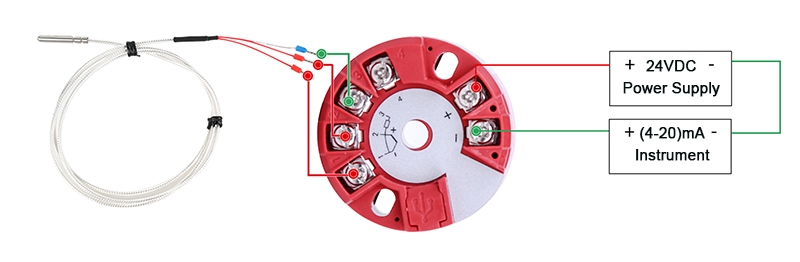 Wiring diagram with temp transmitter module